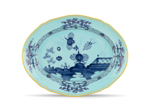 Oriente Italiano Iris Large Oval Platter by Ginori 1735