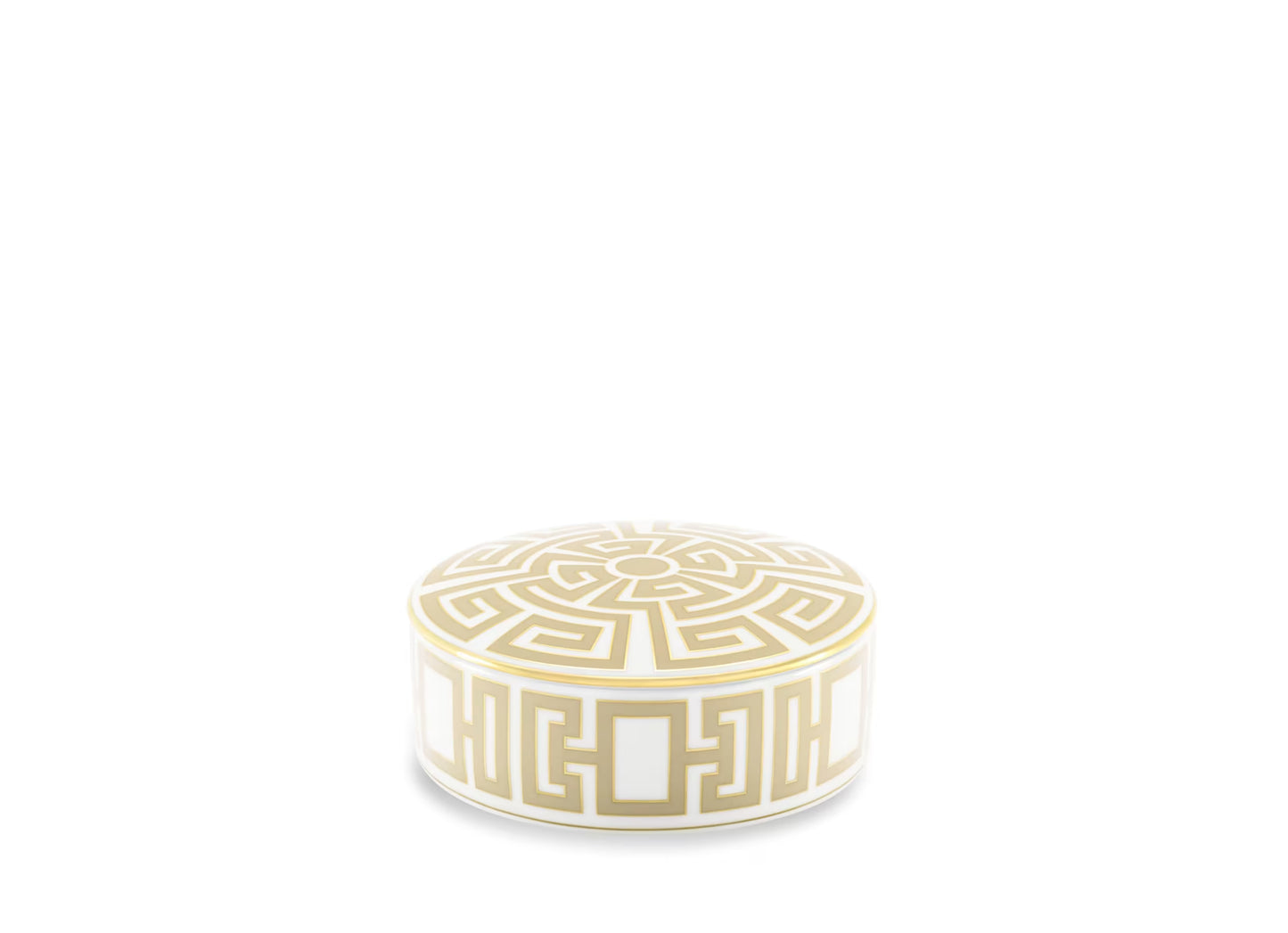 Labirinto Cachemire Round Trinket Box with cover by Ginori 1735