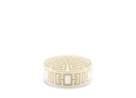 Labirinto Cachemire Round Trinket Box with cover by Ginori 1735