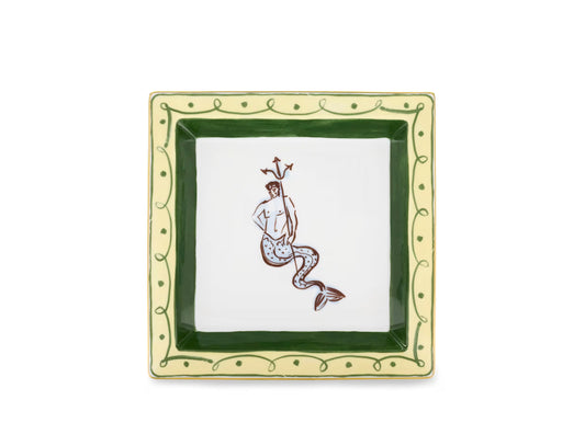 Il Viaggio di Nettuno Amalfi Lemon Square Change Tray by Ginori 1735