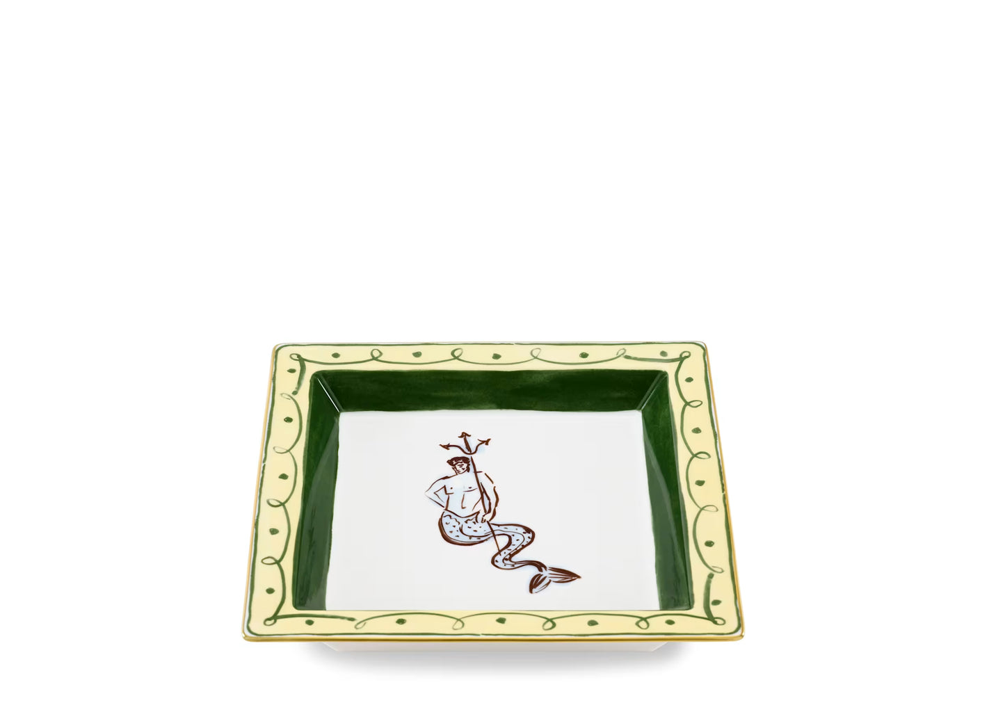 Il Viaggio di Nettuno Amalfi Lemon Square Change Tray by Ginori 1735