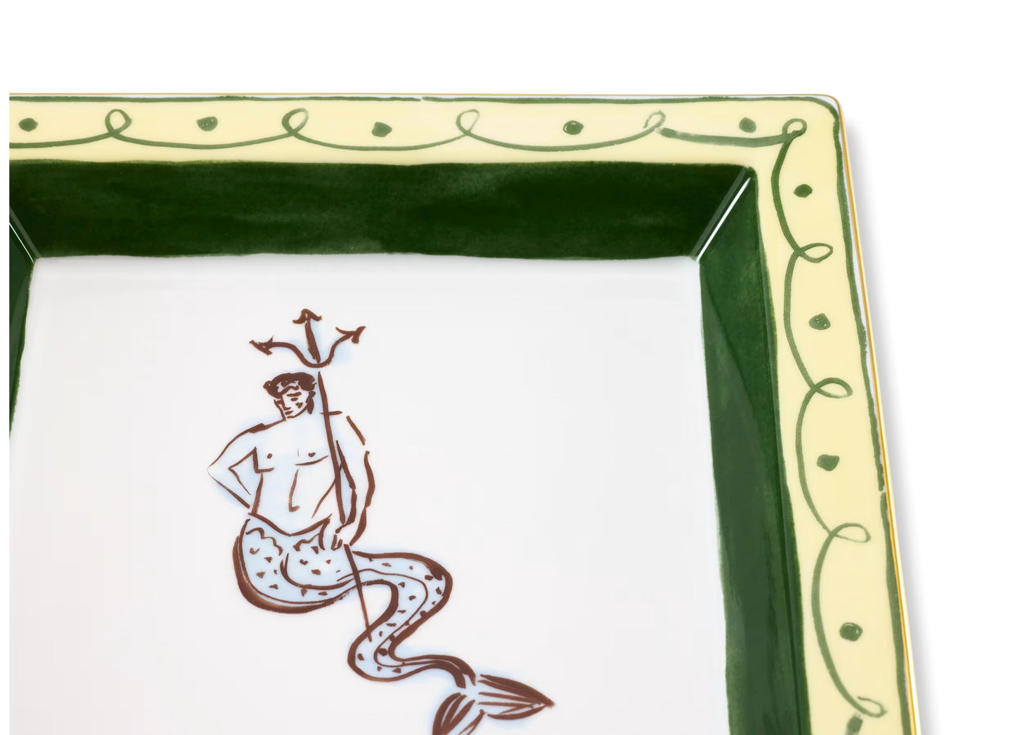 Il Viaggio di Nettuno Amalfi Lemon Square Change Tray by Ginori 1735