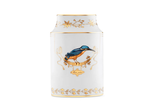 Volière Martin Pecheur Vase by Ginori 1735