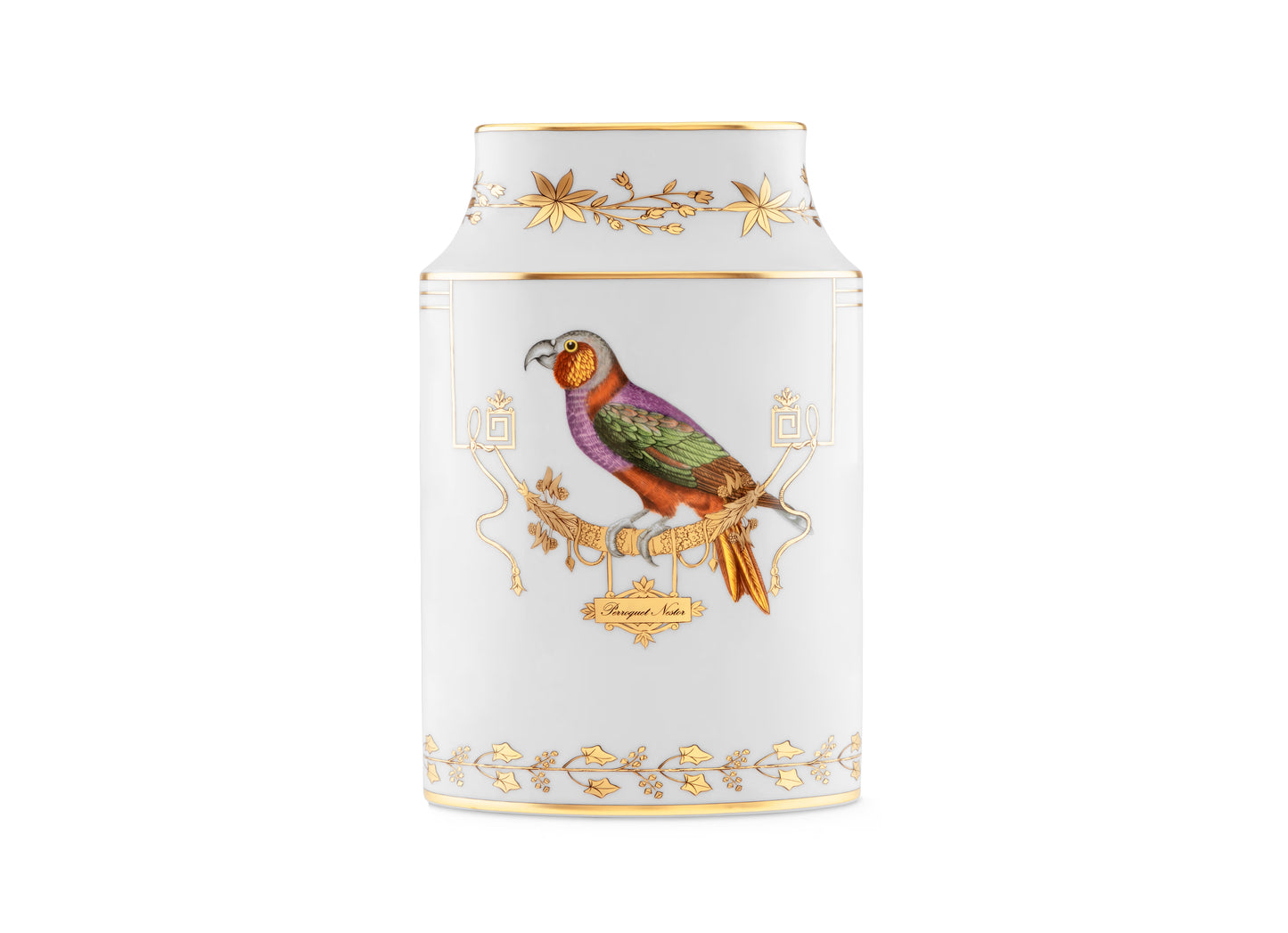Volière Martin Pecheur Vase by Ginori 1735
