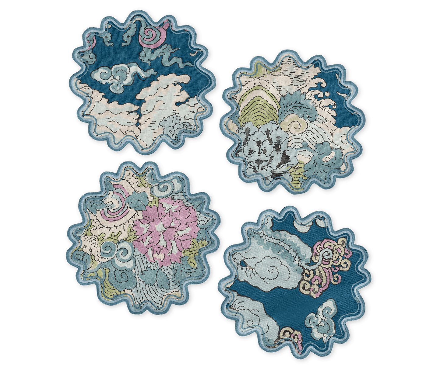 Magic Mountain Cocktail Napkins - Aquarius