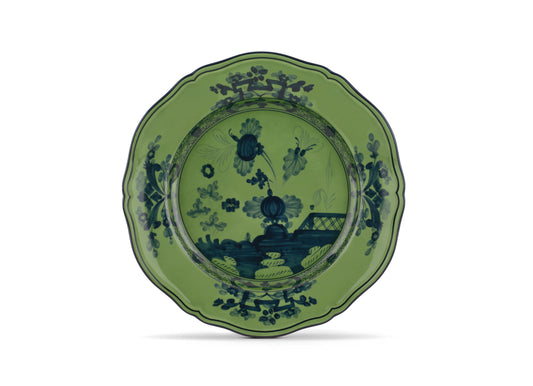Oriente Italiano Malachite Round Platter by Ginori 1735
