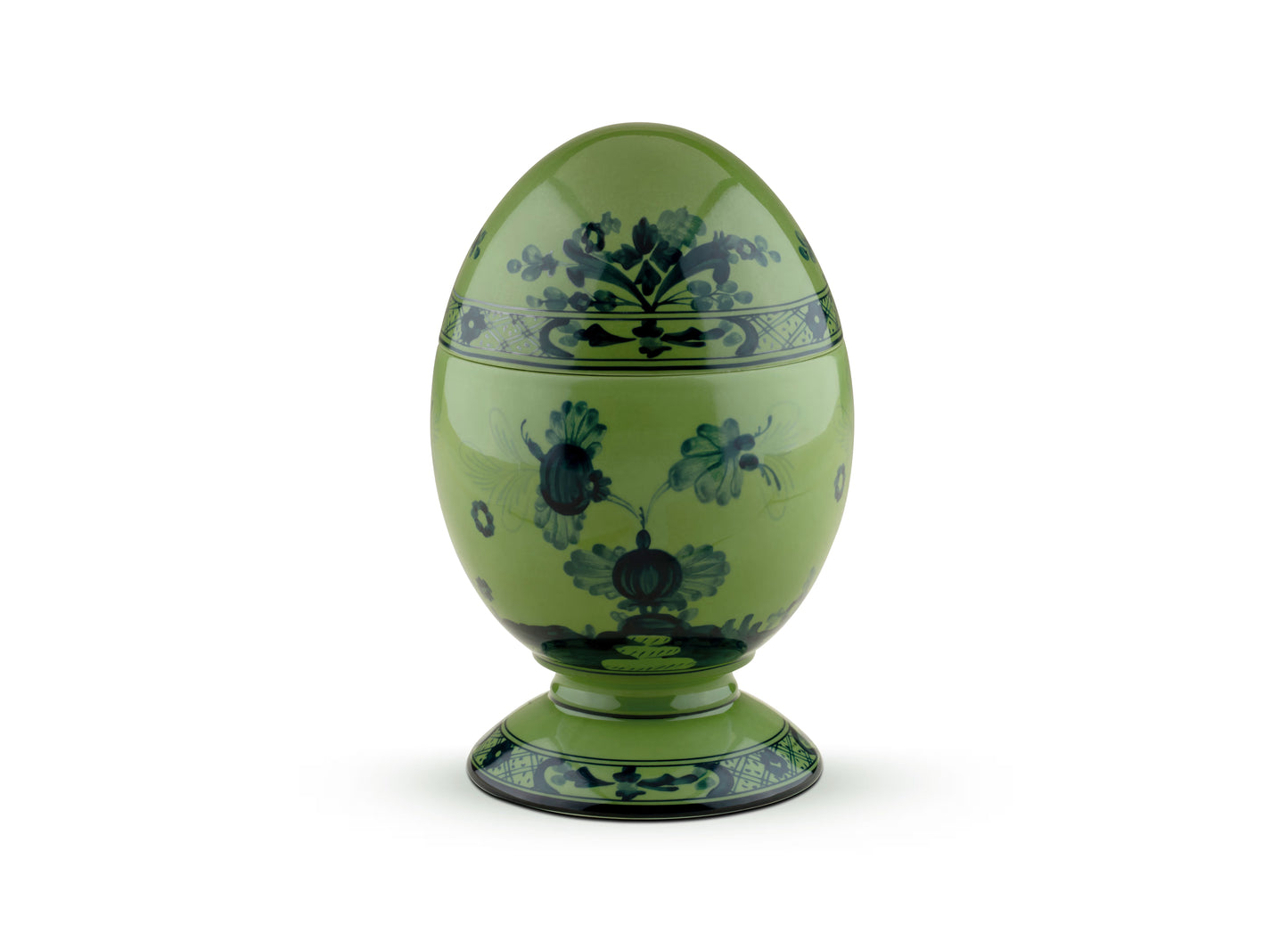 Oriente Italiano Malachite Large Egg by Ginori 1735