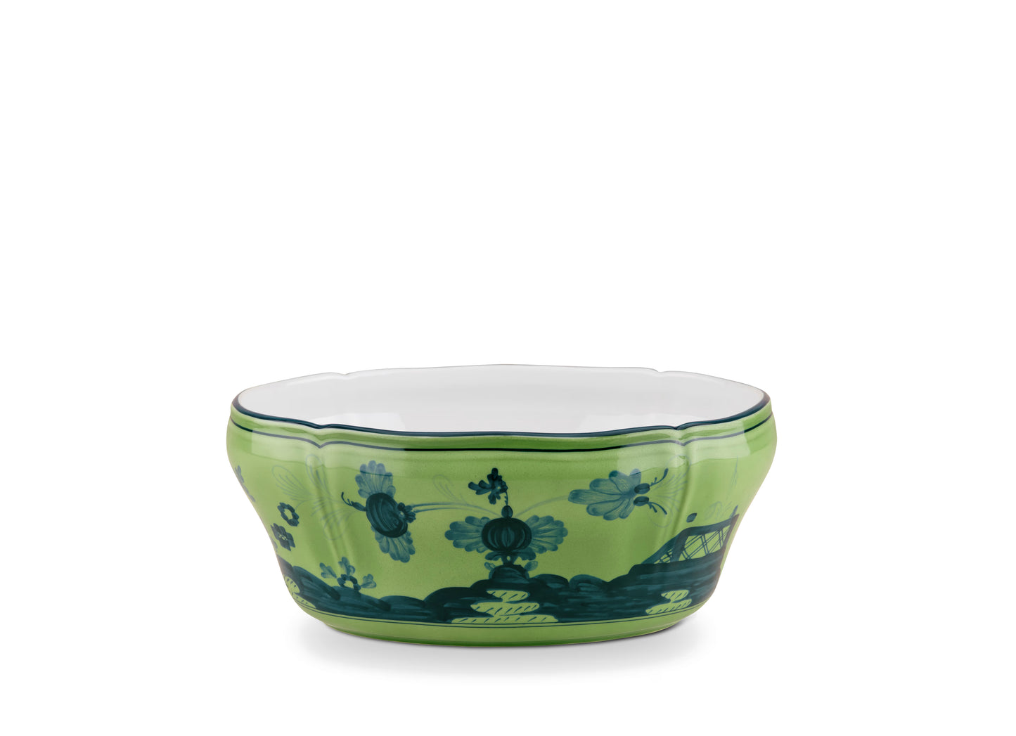 Oriente Italiano Malachite Salad Bowl by Ginori 1735