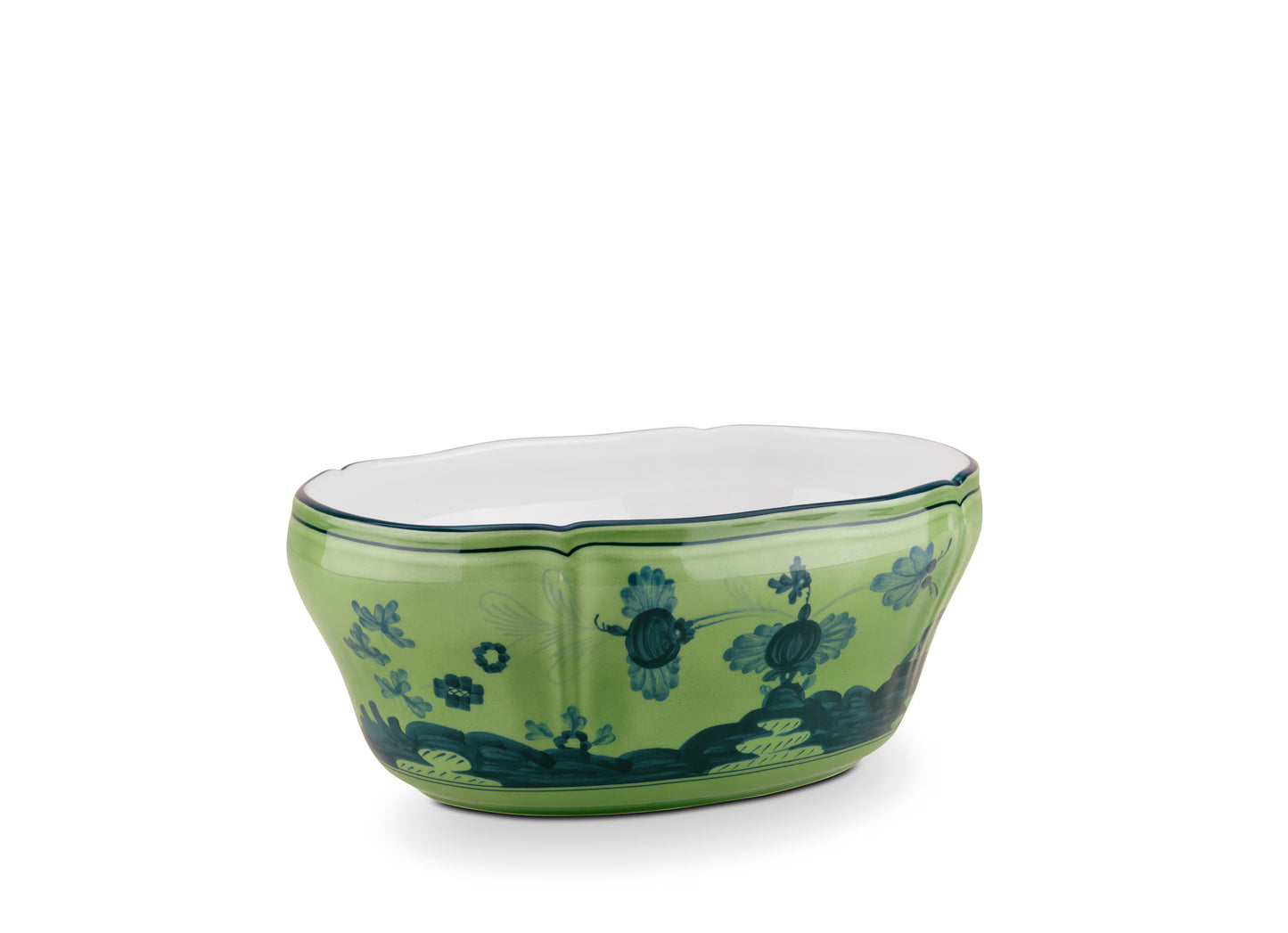 Oriente Italiano Malachite Salad Bowl by Ginori 1735