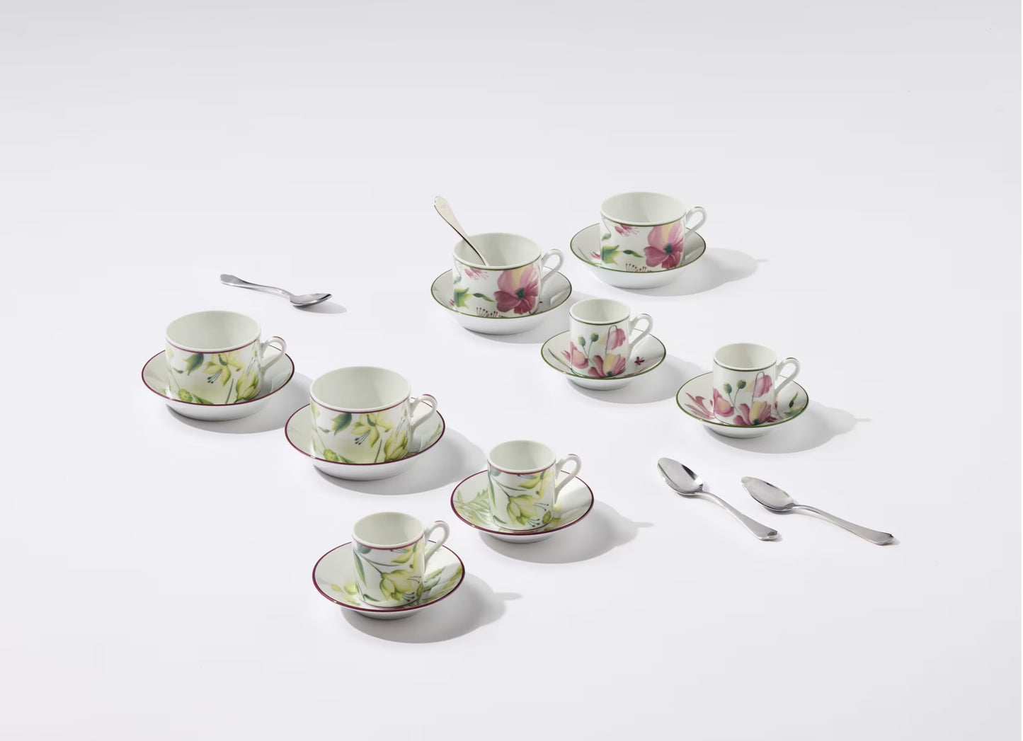 Florenza Malva Espresso Set for 2 by Ginori 1735