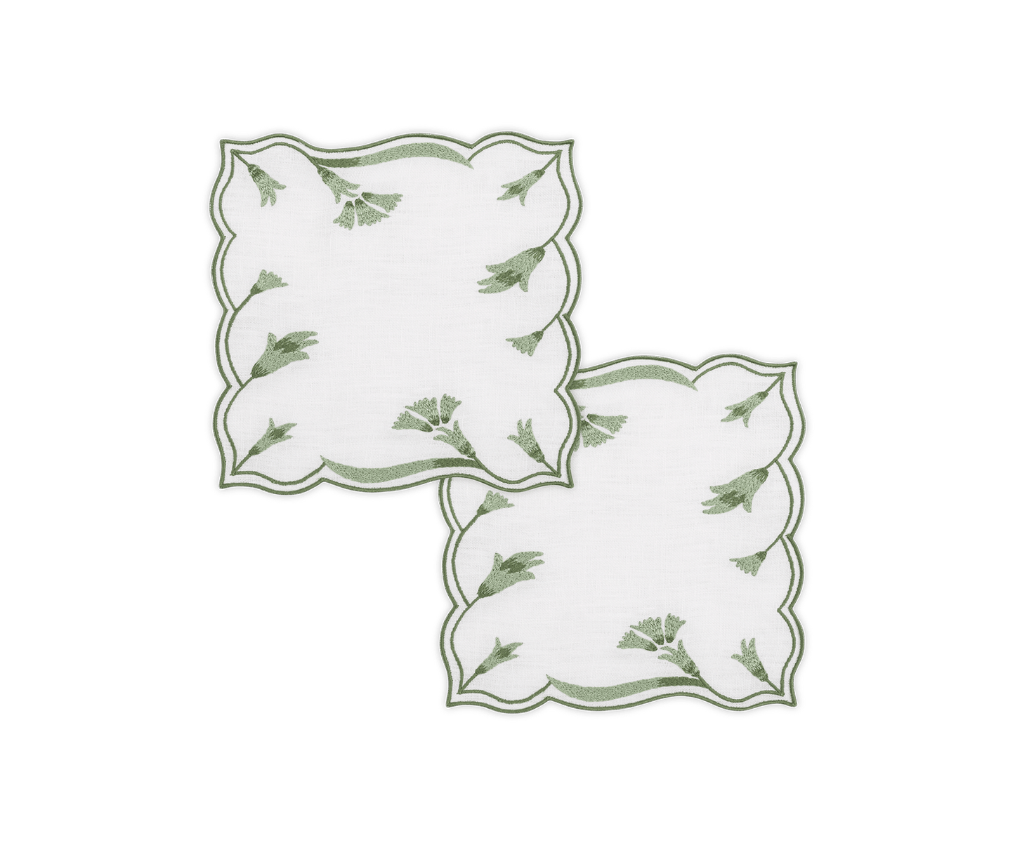 Marcella Cocktail Napkins - Clover