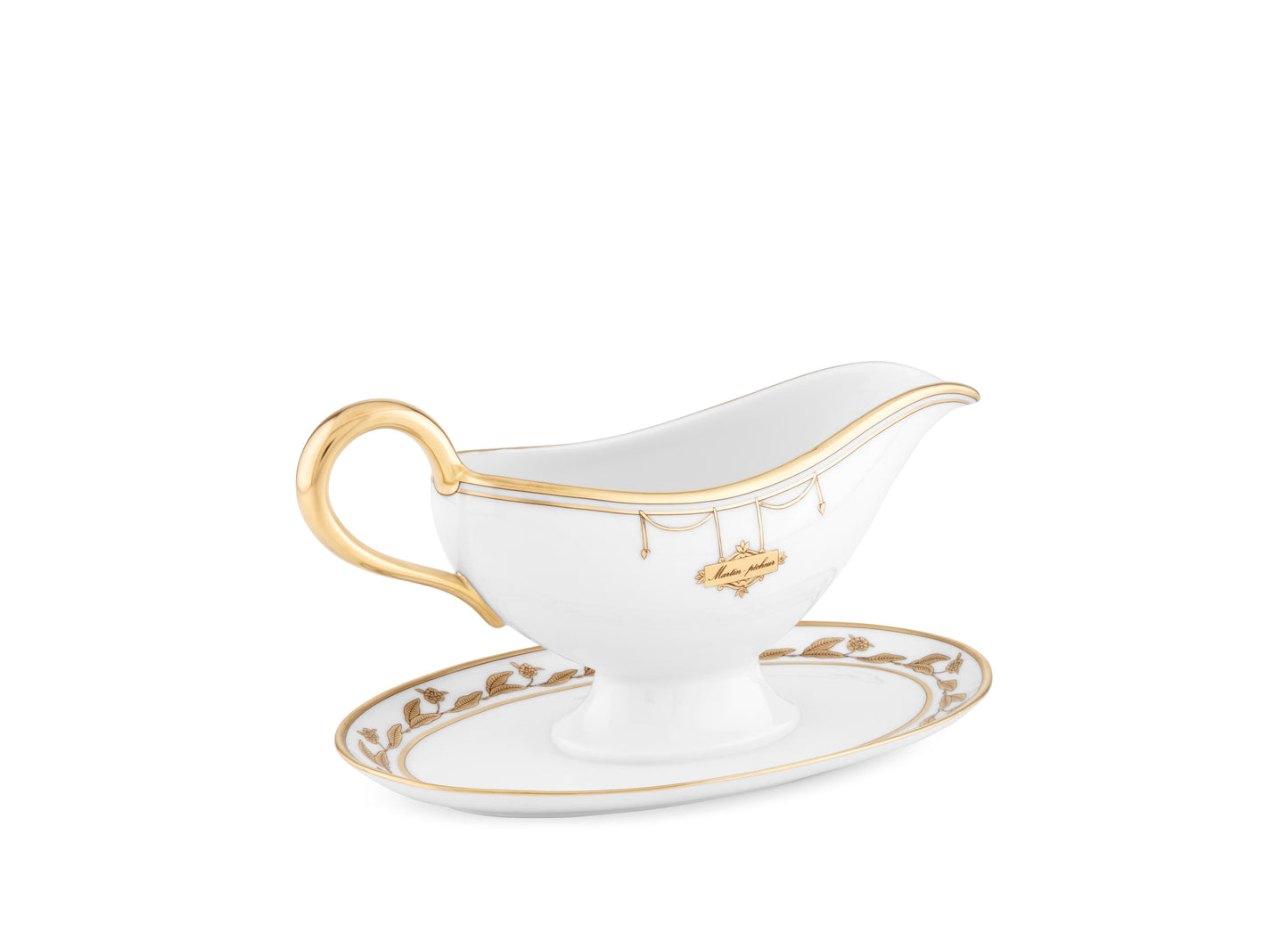 Volière Martin Pecheur Gravy Boat by Ginori 1735