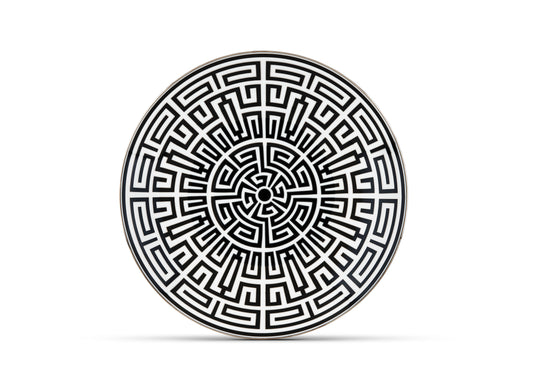 Labirinto Nero Round Centerpiece by Ginori 1735