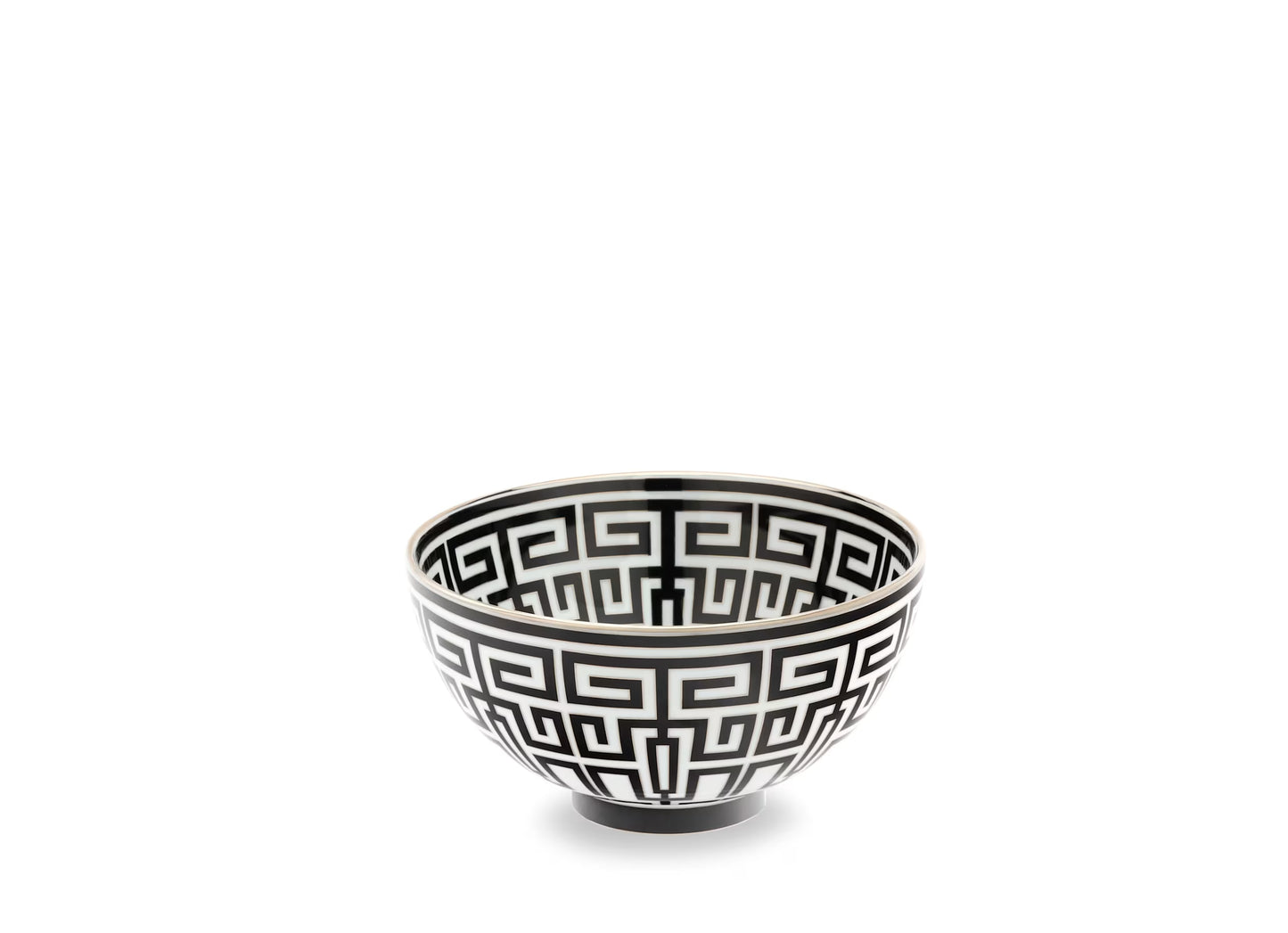 Labirinto Nero Gio Ponti Bowl by Ginori 1735
