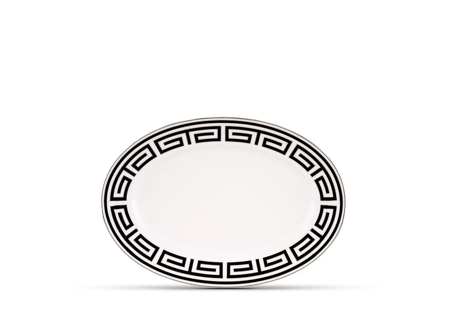 Labirinto Nero Large Oval Platter by Ginori 1735