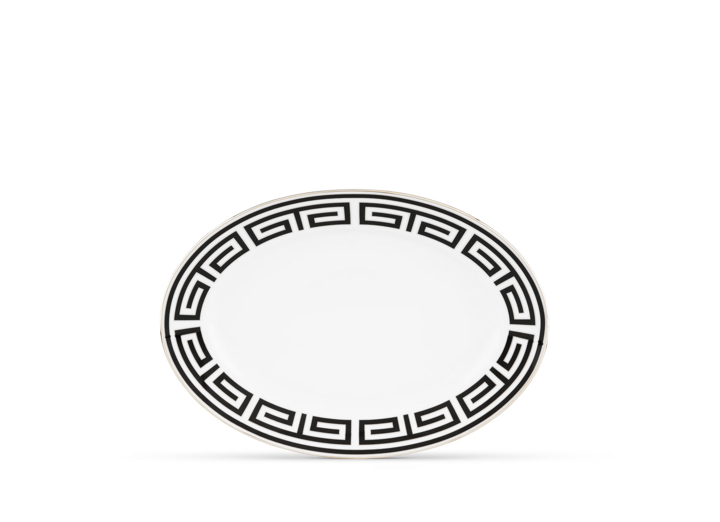 Labirinto Nero Oval Platter by Ginori 1735