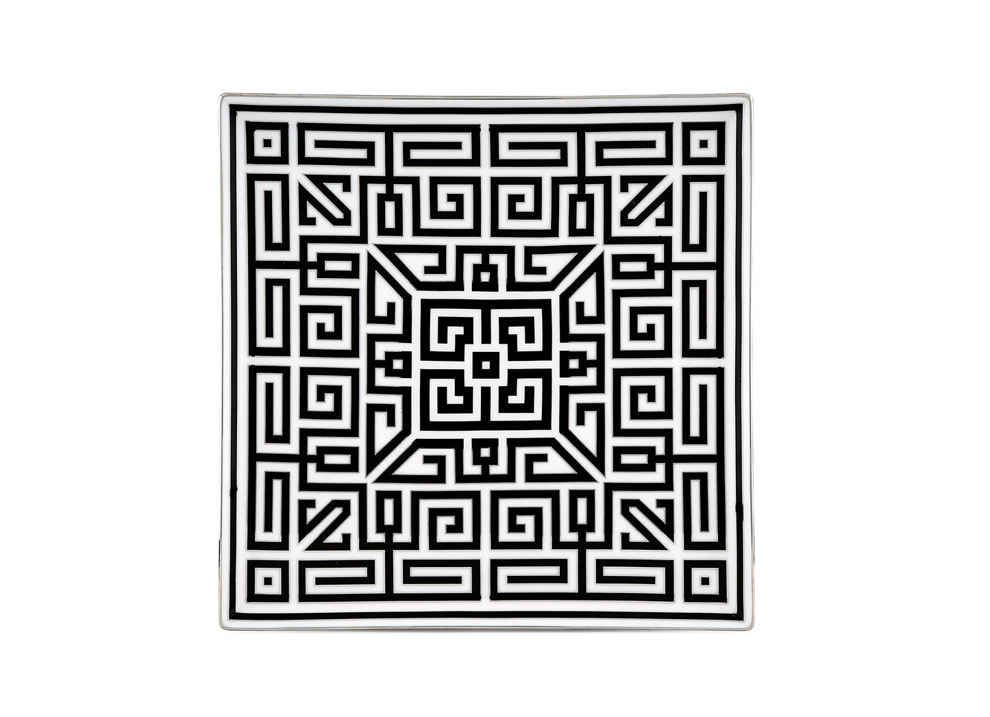 Labirinto Nero Square Centerpiece by Ginori 1735