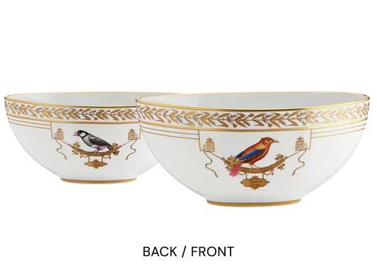 Volière Padda -Tangara du Canada Bowl by Ginori 1735