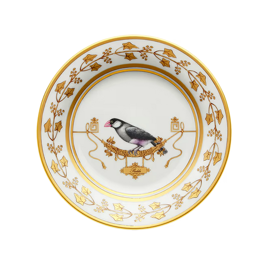 Volière Padda Bread Plate by Ginori 1735