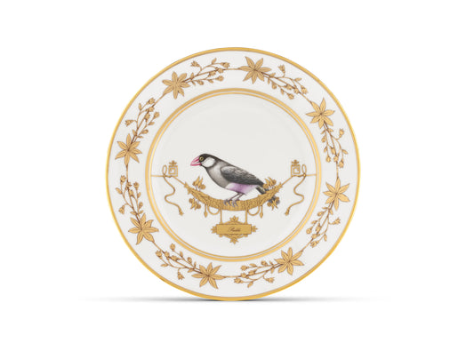 Volière Padda Flat Plate by Ginori 1735
