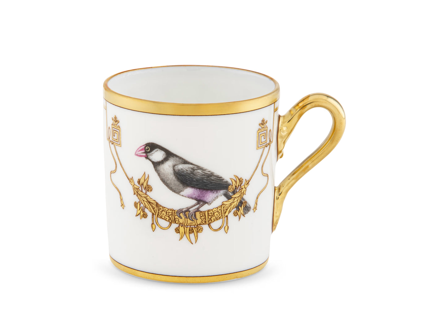 Volière Padda Espresso Cup + Saucer by Ginori 1735