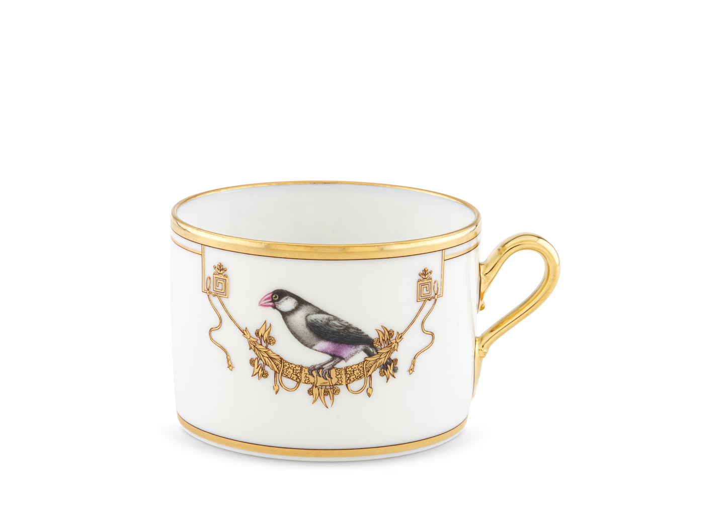 Volière Padda Teacup + Saucer by Ginori 1735