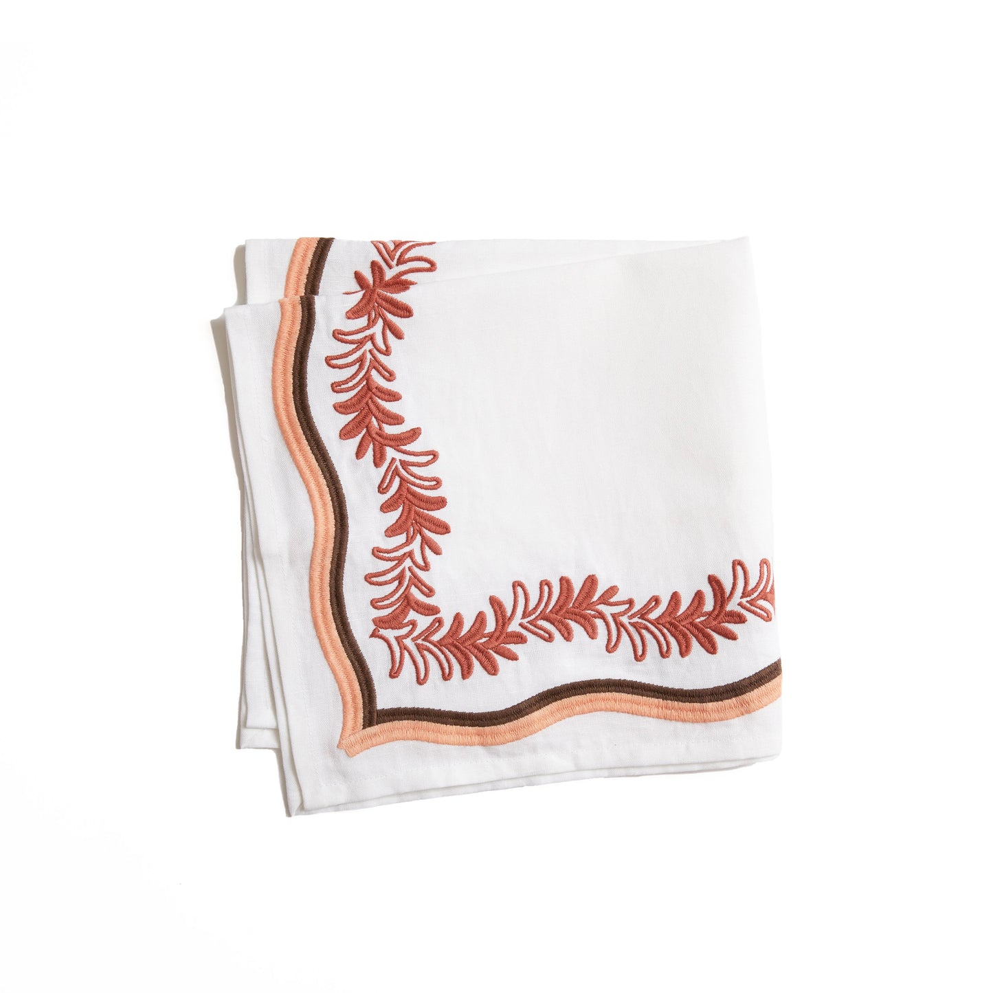 Embroidered Sienna Napkins, Set of 6