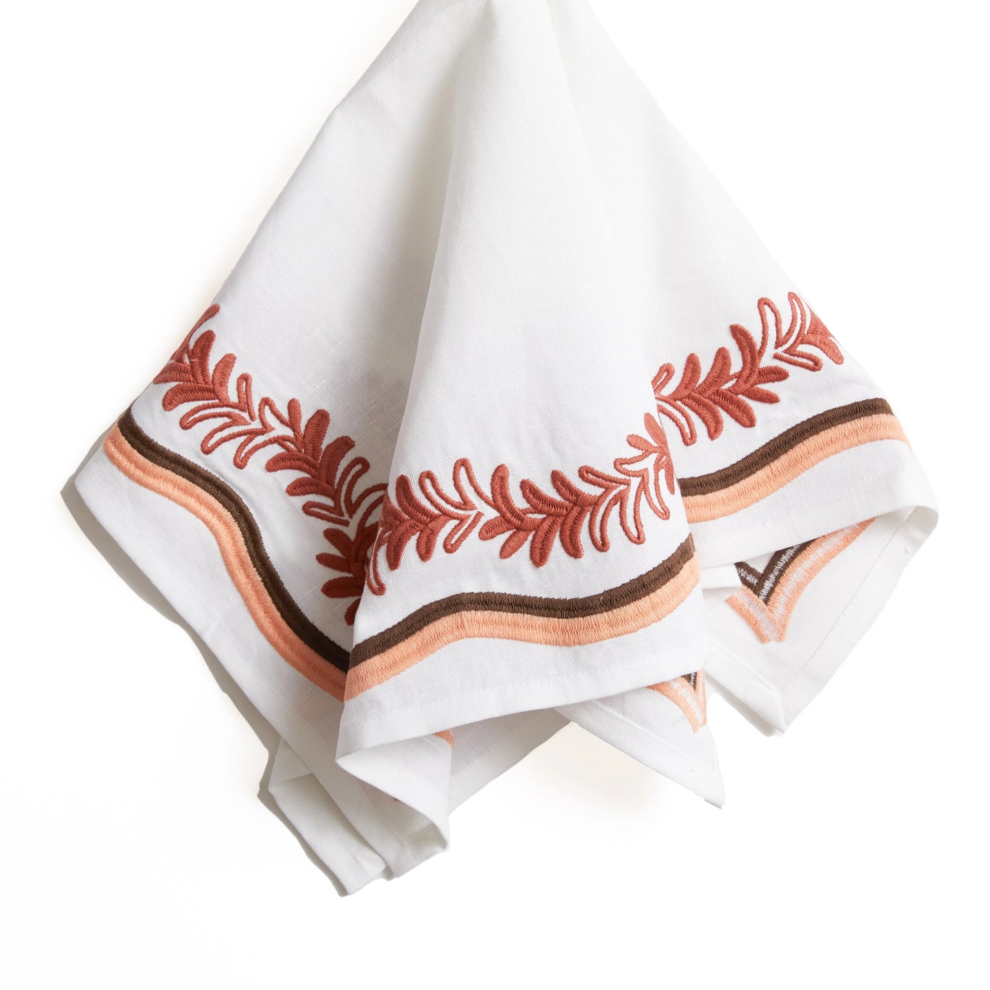 Embroidered Sienna Napkins, Set of 6