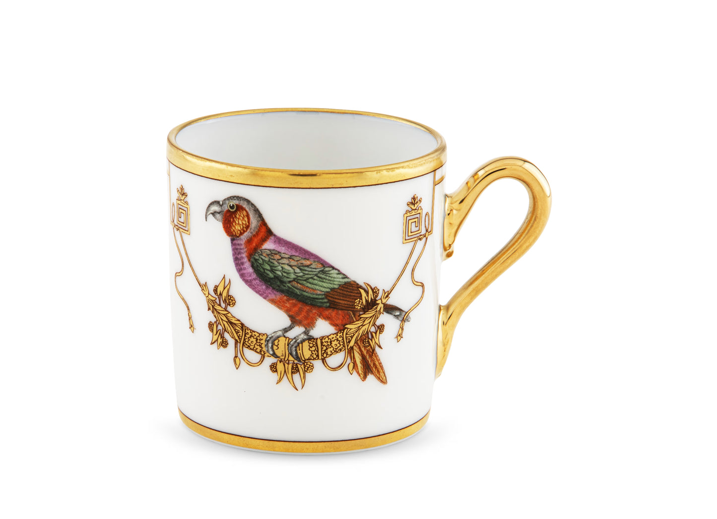 Volière Perroquet Nestor Espresso Cup + Saucer by Ginori 1735
