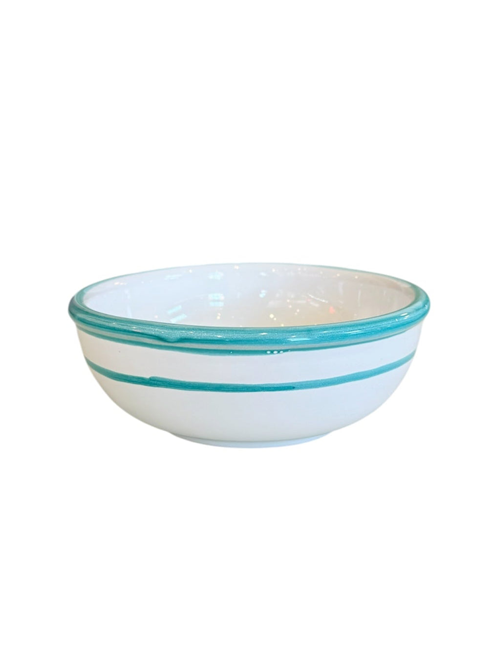 Italian Striped Ceramic Bowl