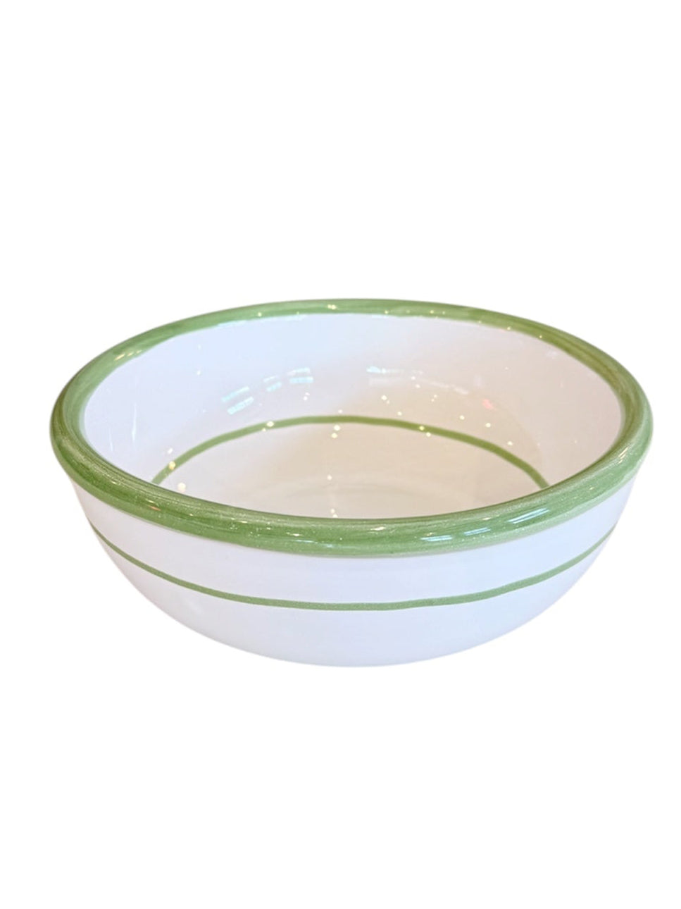 Italian Striped Ceramic Bowl