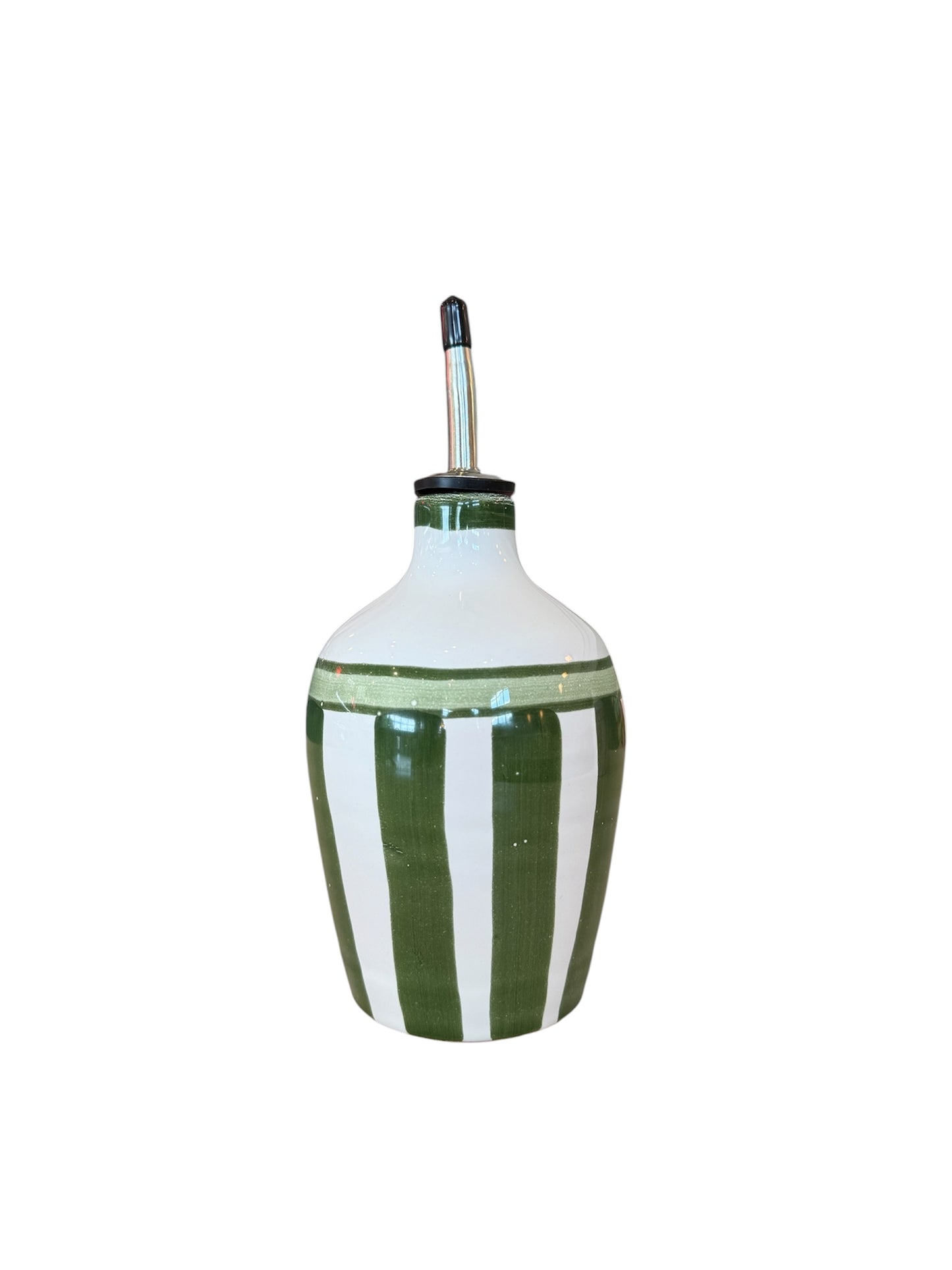 Italian Striped Olive Oil Dispenser
