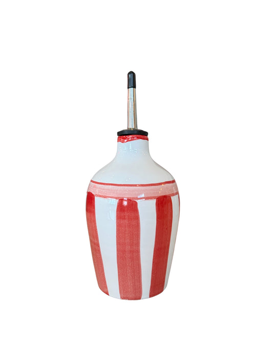 Italian Striped Olive Oil Dispenser