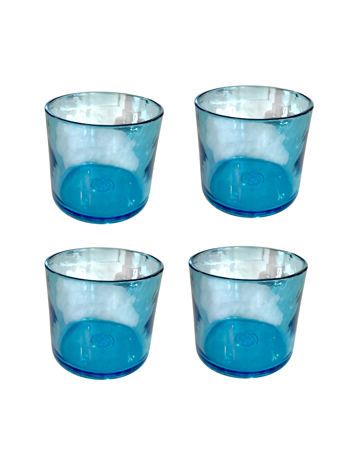 Set of 4- Indigo Whiskey Glasses