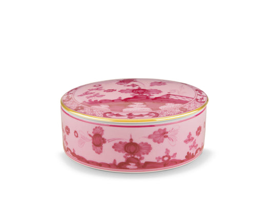 Oriente Italiano Porpora Round Box with Cover by Ginori 1735