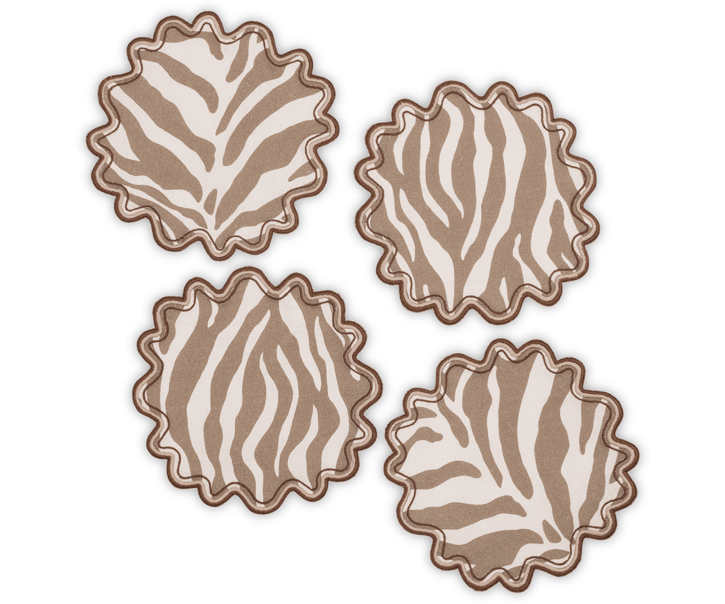 Regine Cocktail Napkins - Coconut