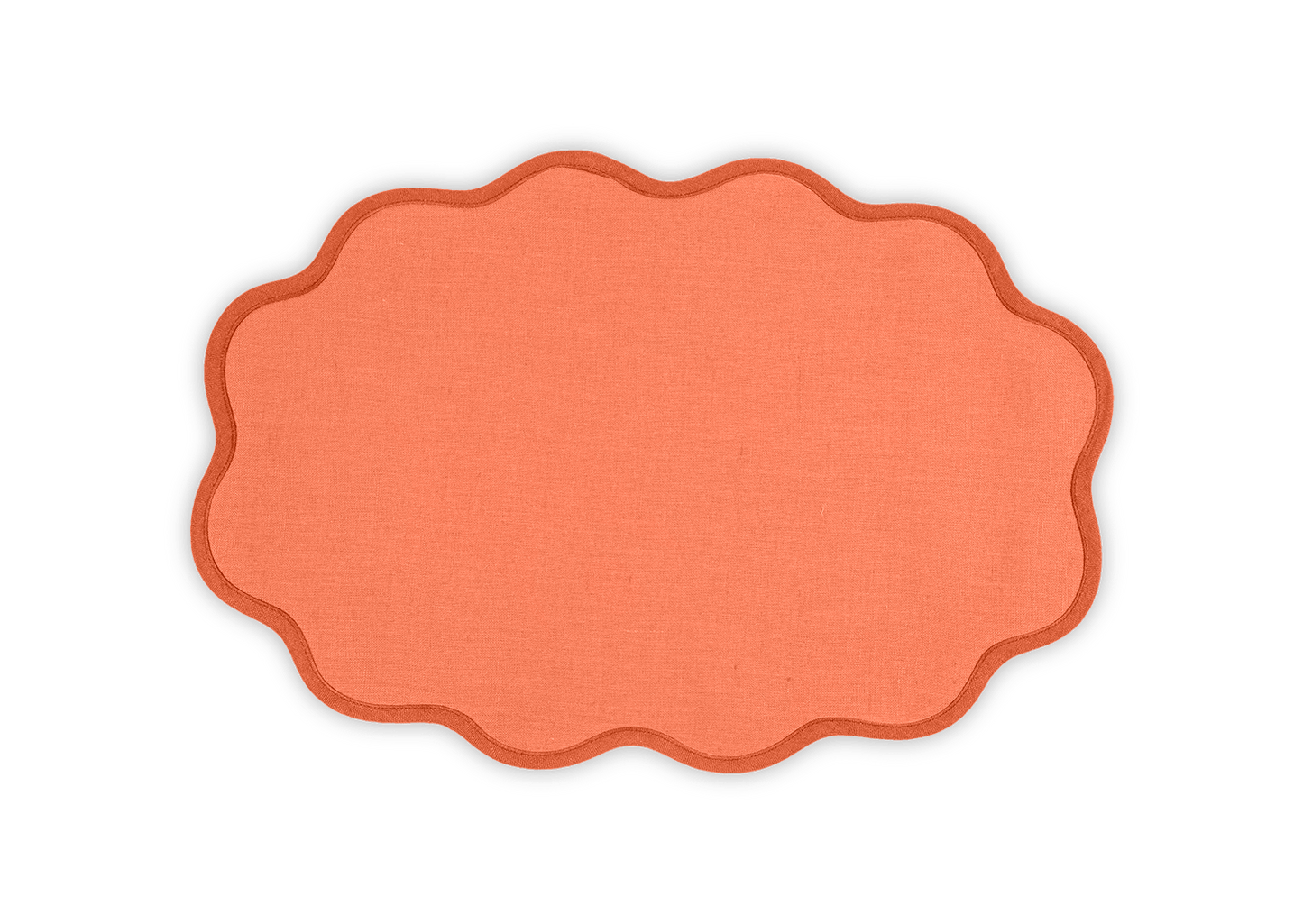 Oval Scallop Edge Placemat