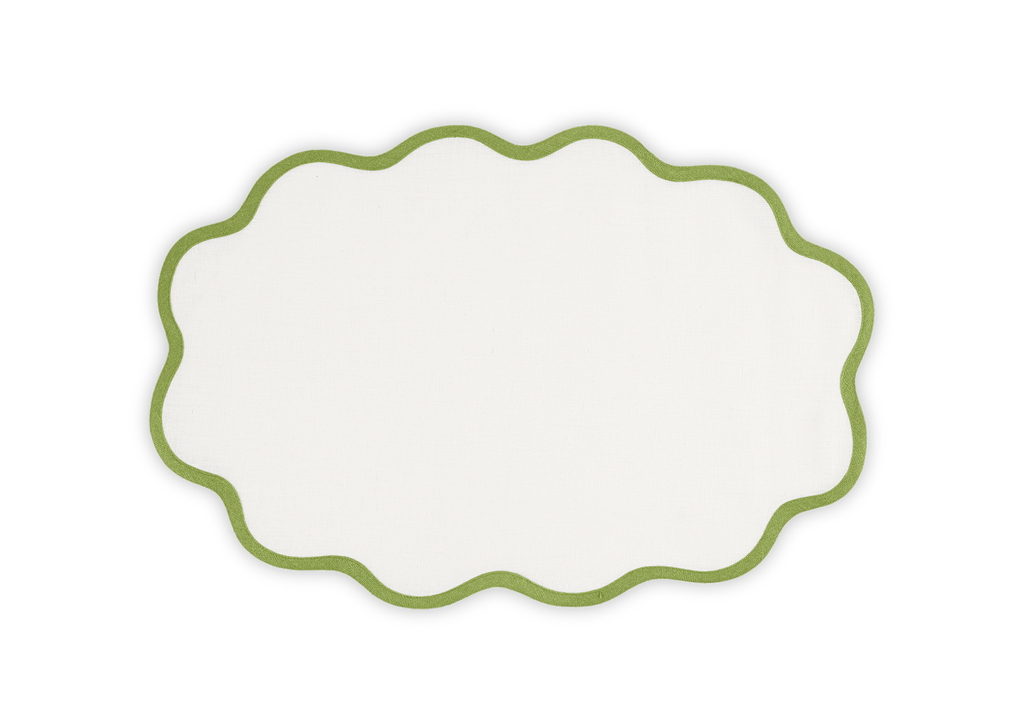Oval Scallop Edge Placemat