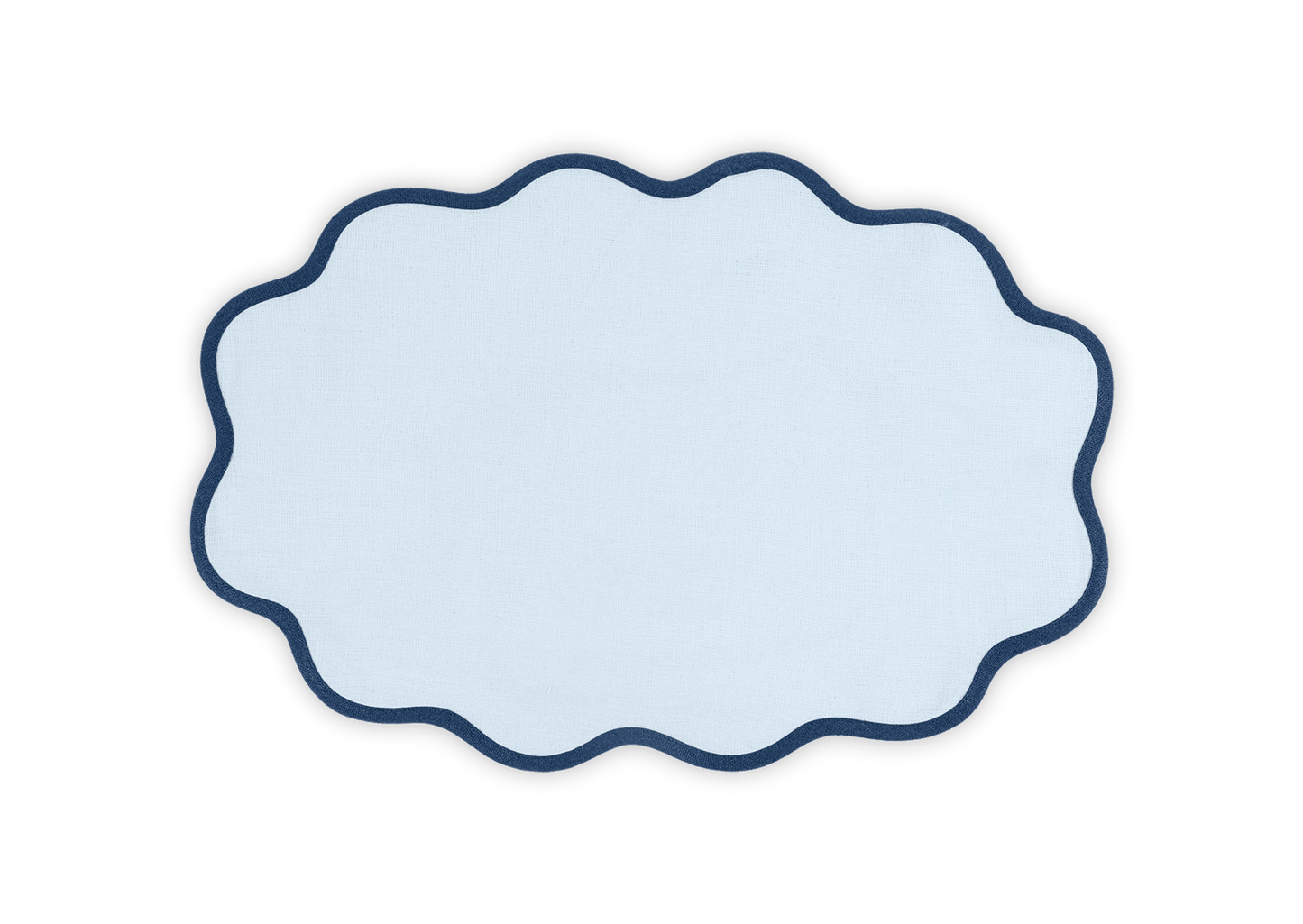 Oval Scallop Edge Placemat