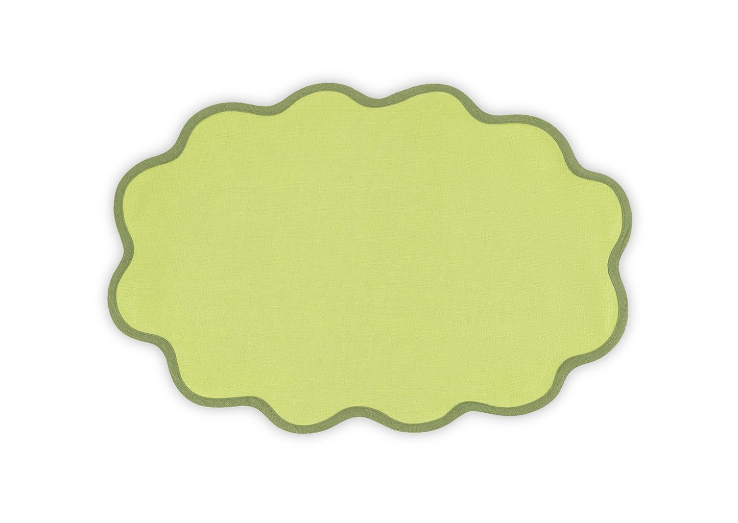Oval Scallop Edge Placemat