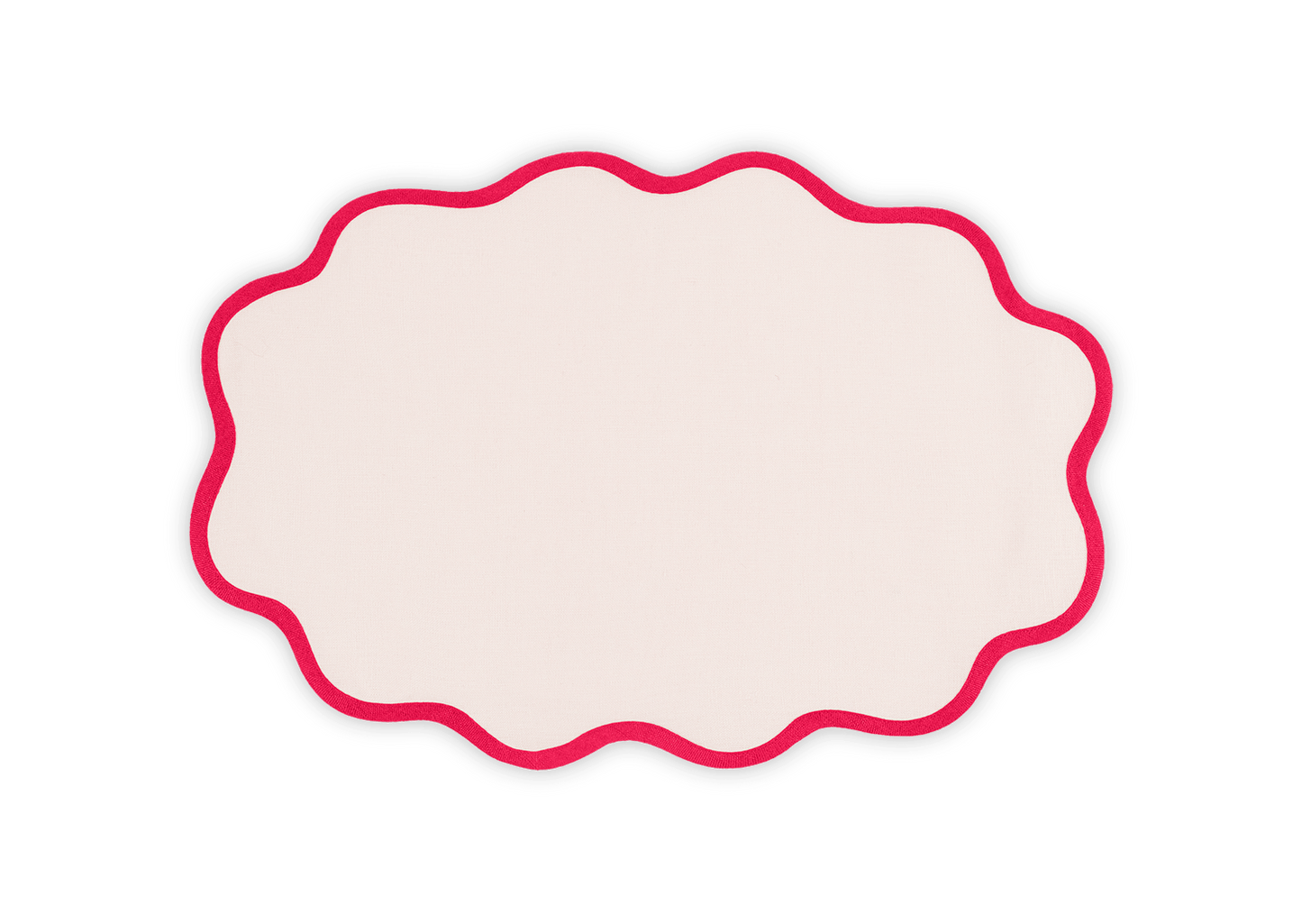 Oval Scallop Edge Placemat