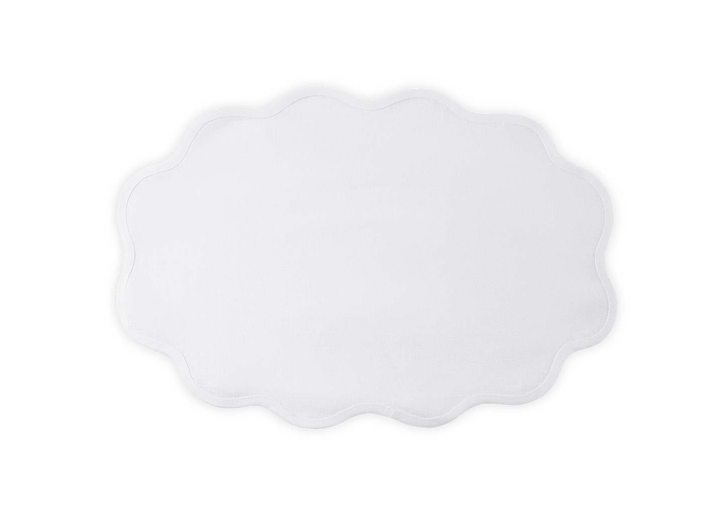 Oval Scallop Edge Placemat