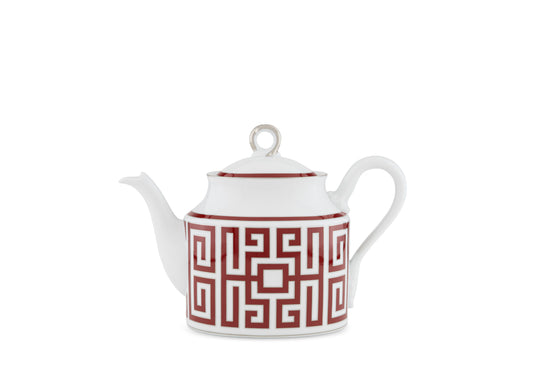 Labirinto Scarlatto Teapot by Ginori 1735