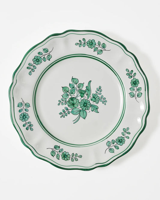 Sicilia Green Charger Plates, Set of Two