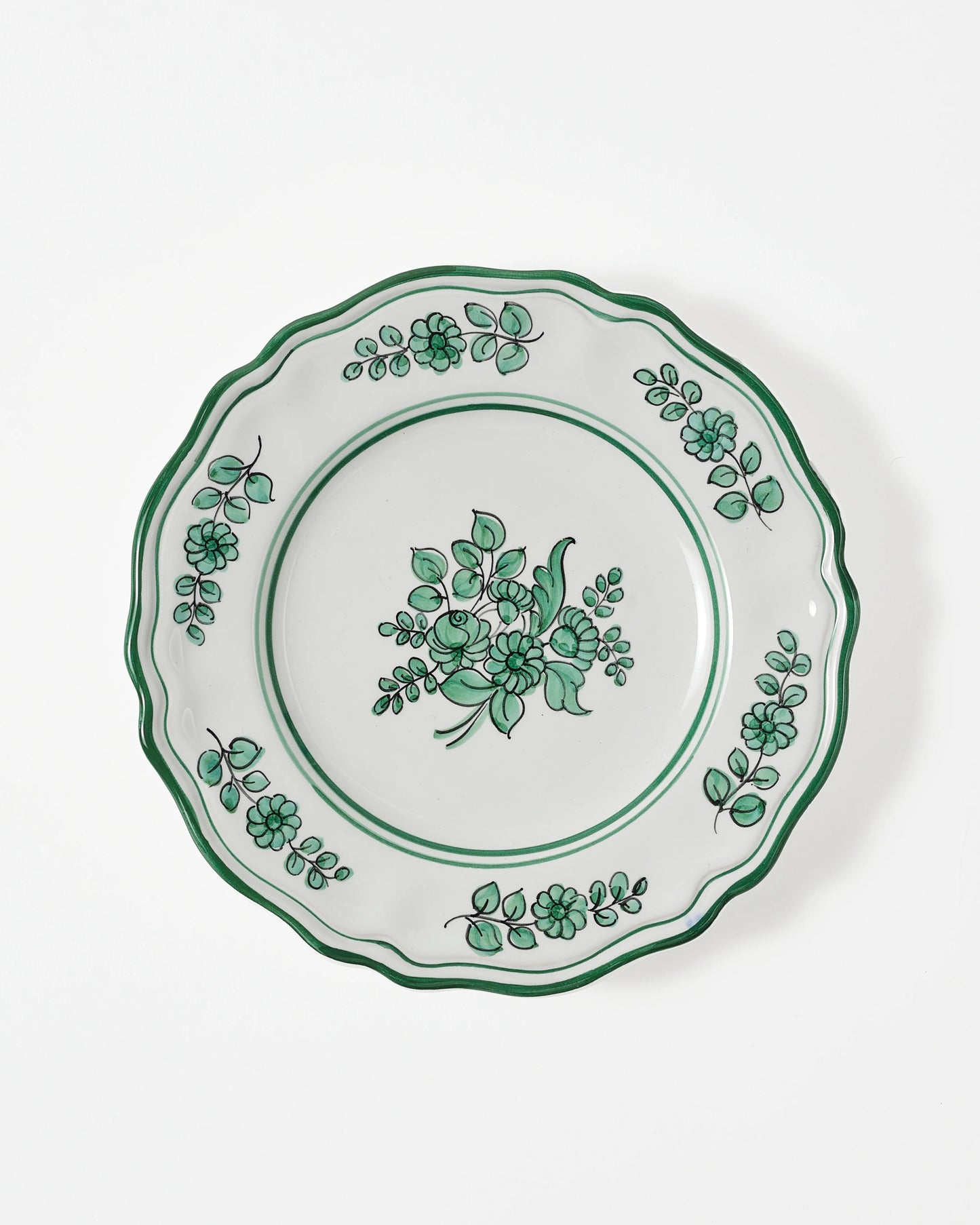 Sicilia Green Dinner Plates, Set of Two