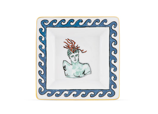Il Viaggio di Nettuno Small Square Change Tray by Ginori 1735