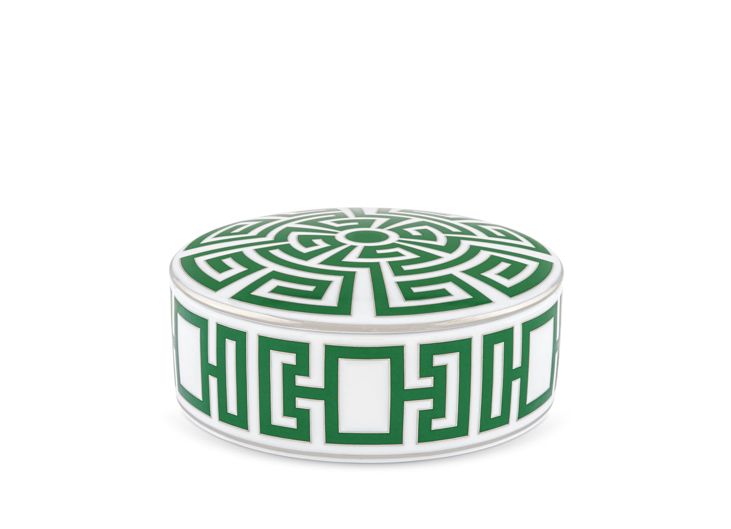 Labirinto Smeralda Round Trinket Box with cover by Ginori 1735