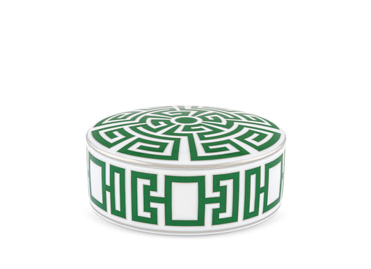 Labirinto Smeralda Round Trinket Box with cover by Ginori 1735