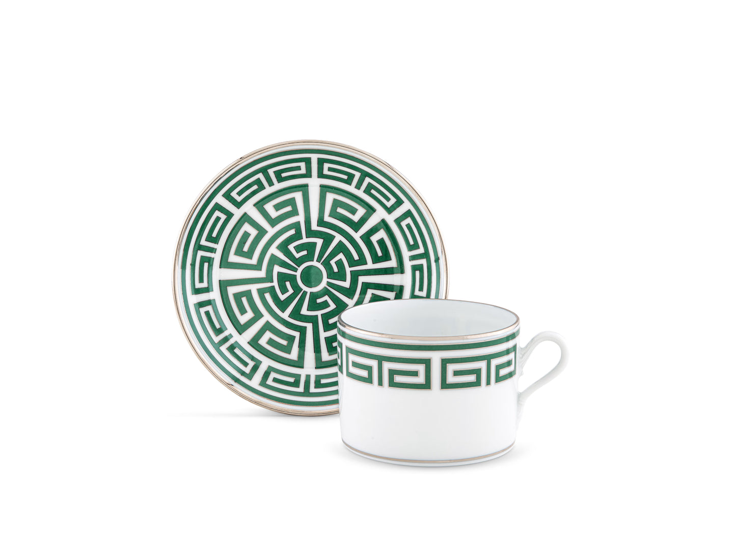 Labirinto Smeraldo Tea Cup + Saucer by Ginori 1735