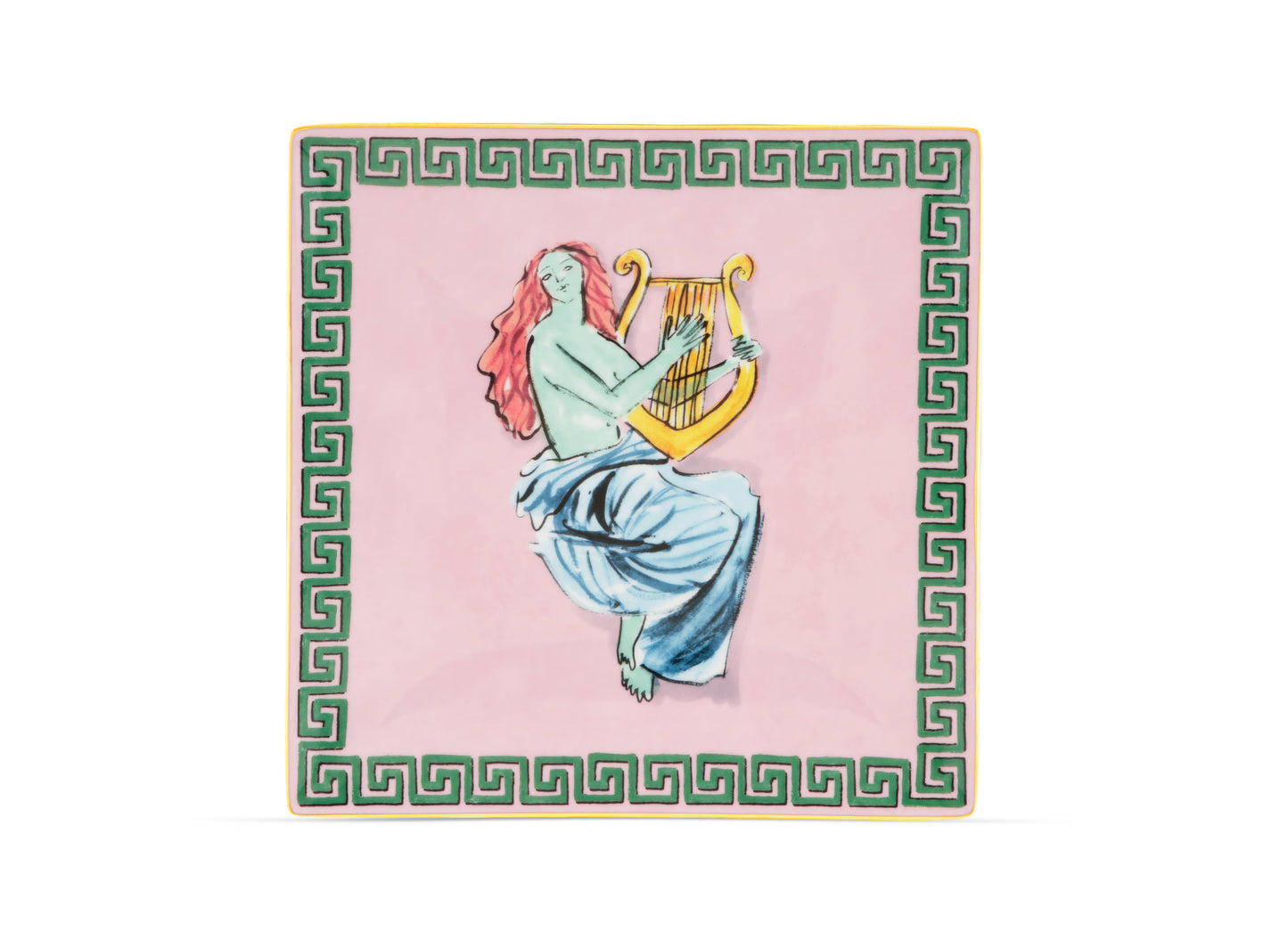 Il Viaggio di Nettuno Pink Square Change Tray by Ginori 1735